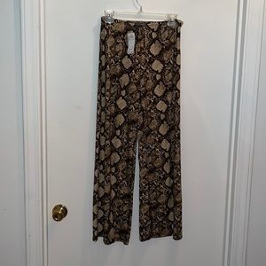 JORDAN TAYLOR * SWIMWEAR COVERUP PANTS SNAKE PRINT SzSmall